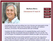 Tablet Screenshot of barbarahowe.net